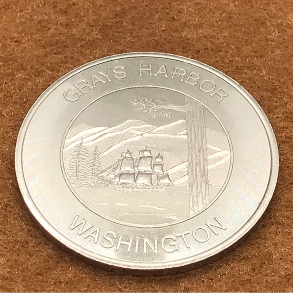 Grays Harbor, Washington token, 100th anniversary of Washington State. - Picture 1 of 2